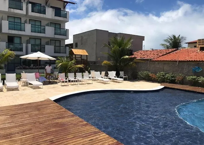Laguna Beach Flat 101 Porto de Galinhas - Flat térreo com saída para piscina
